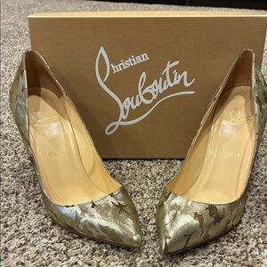 Christian Louboutin Metallic Camouflage Heels